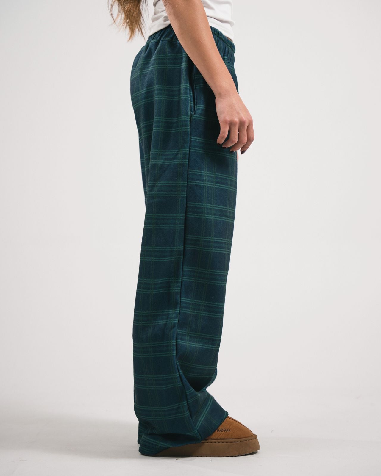 Emerald Plaid Pijama Pants