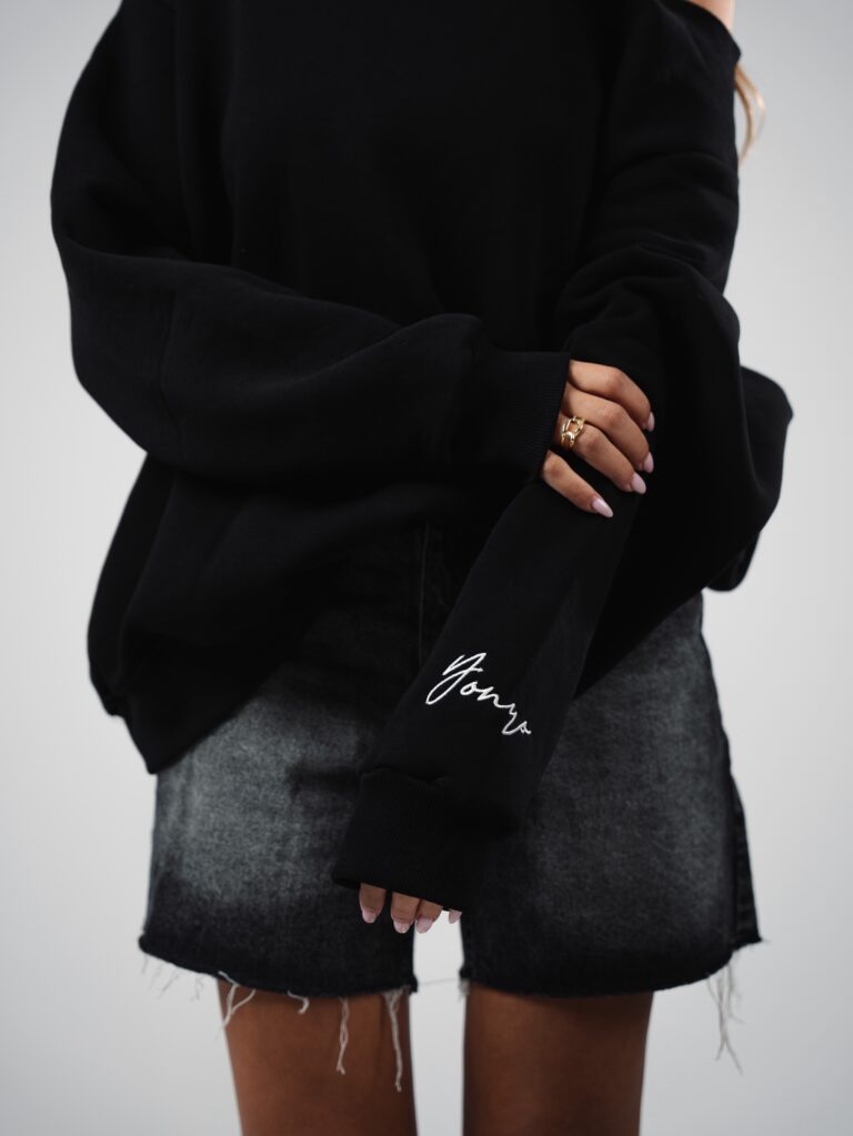 “OFF-SHOULDER” Black Sweater