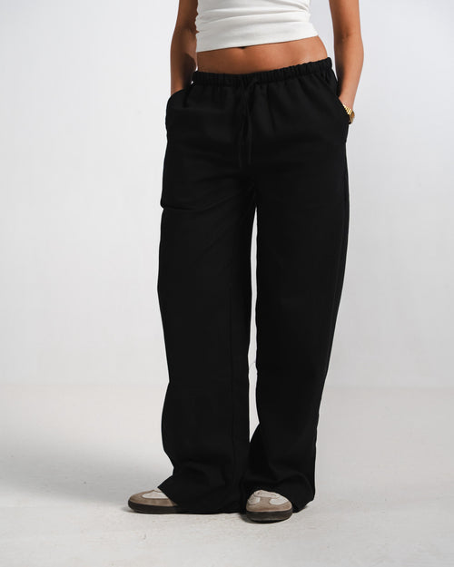 Black Linen Pants