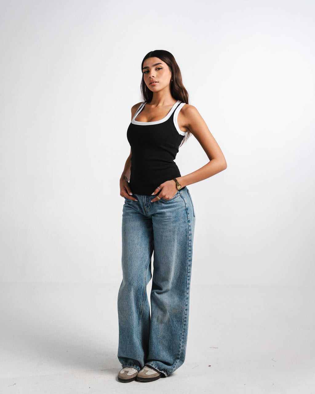 Black layer Tank Top