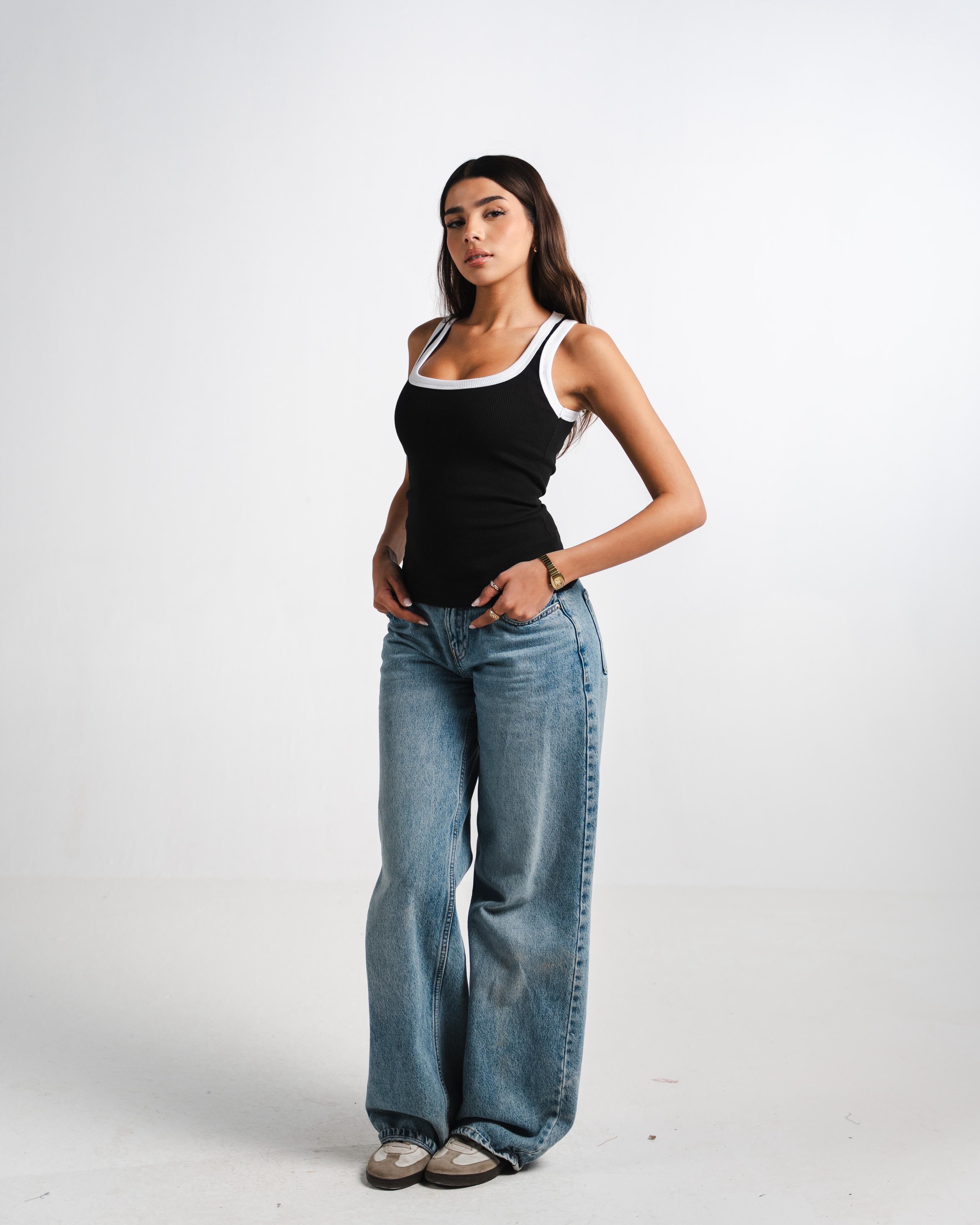 Black layer Tank Top