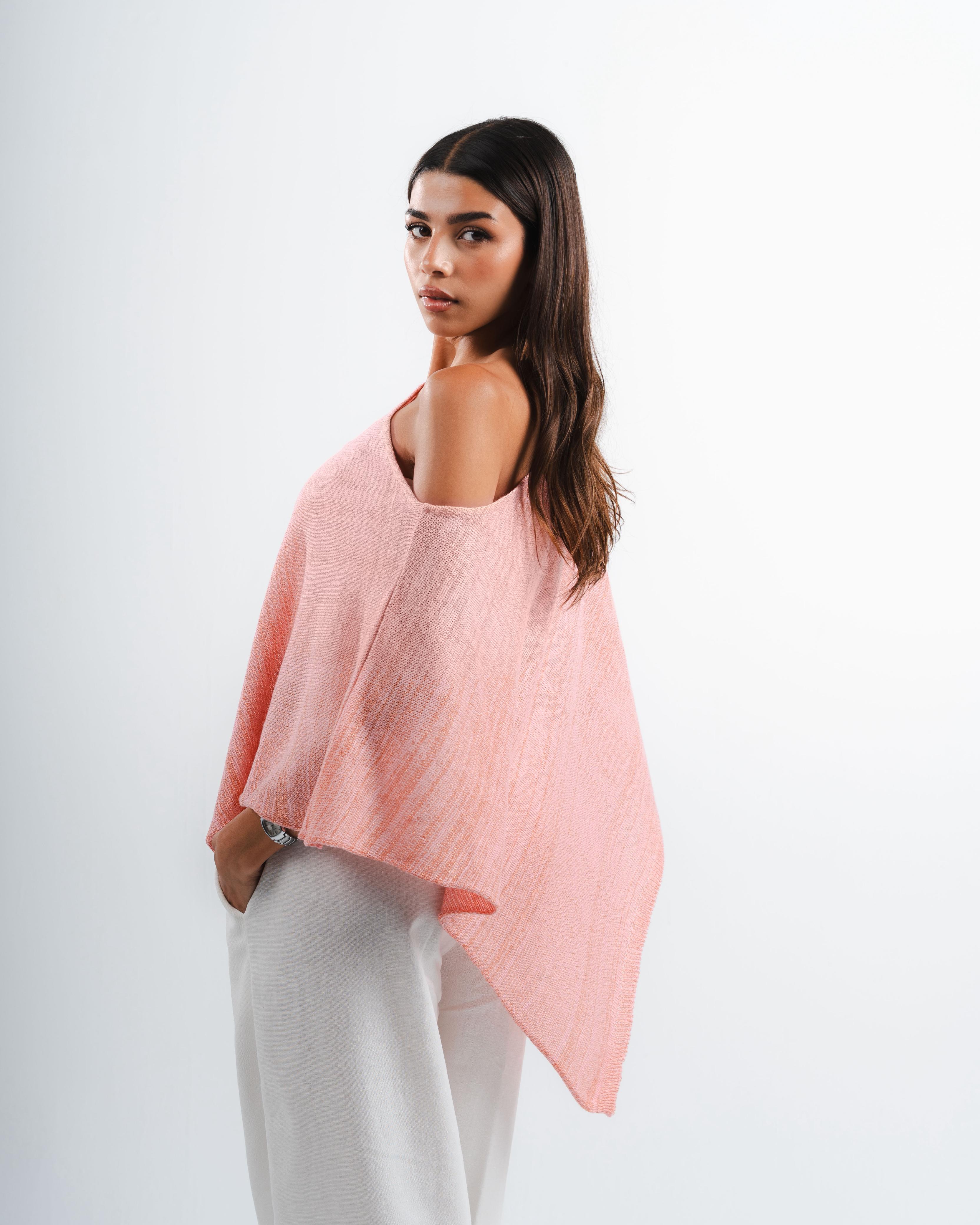 Pink Shimmer Poncho