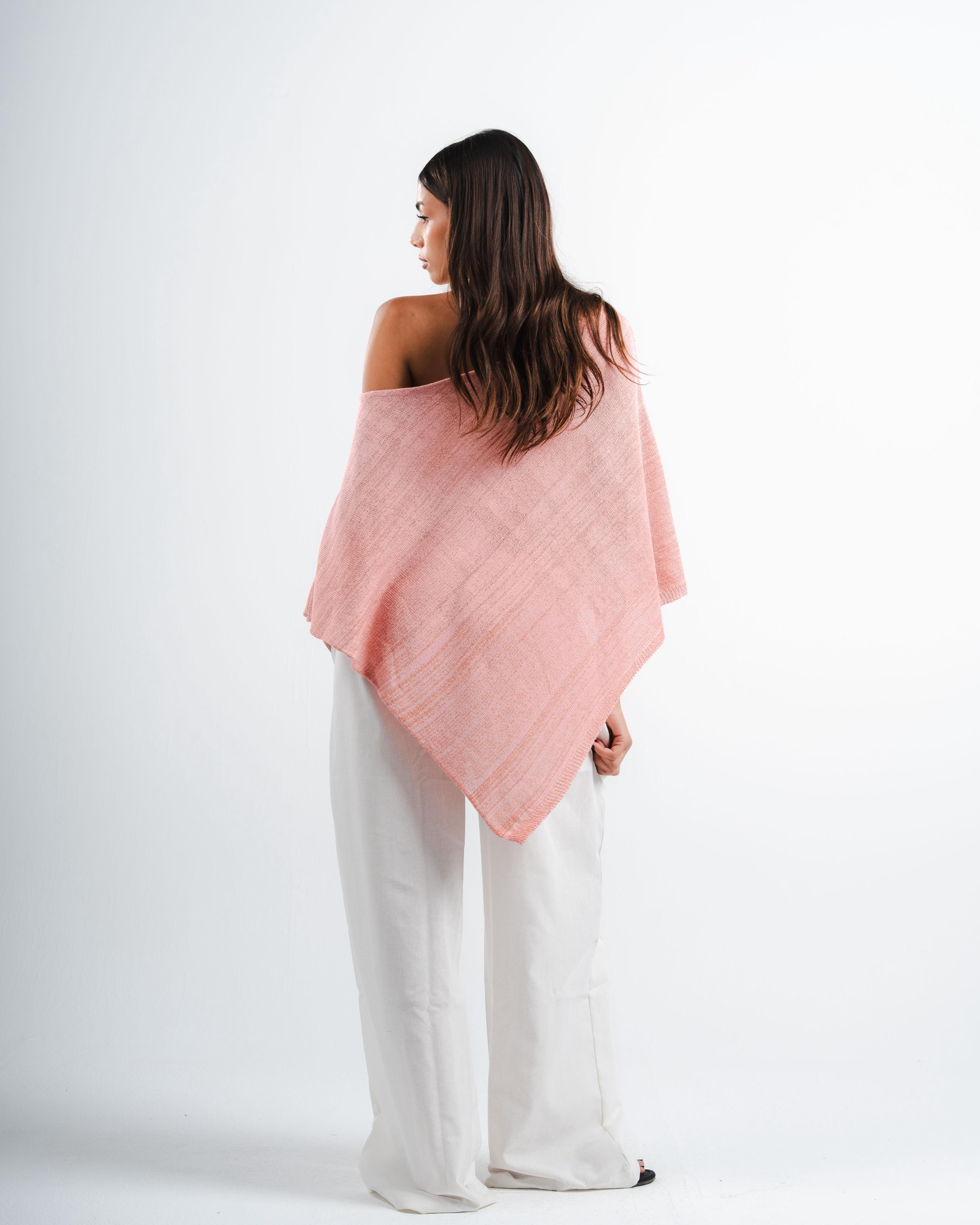 Pink Shimmer Poncho