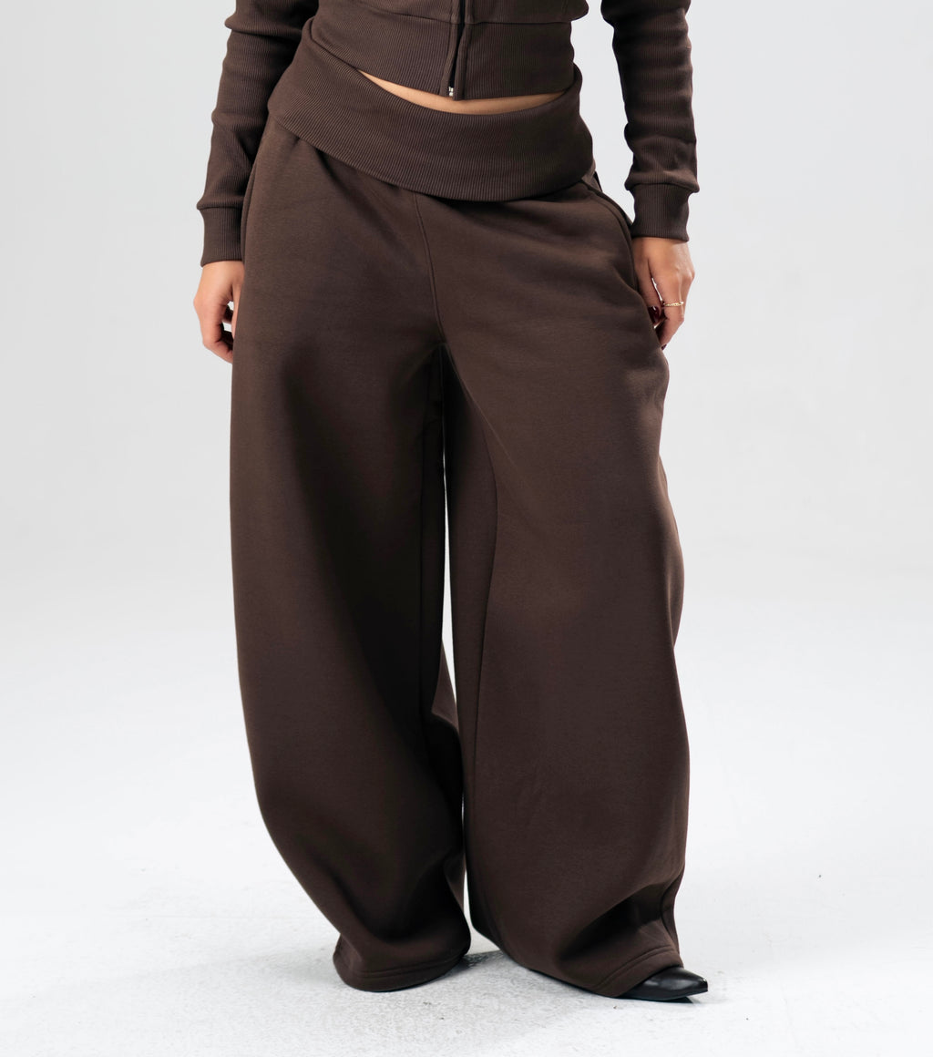 Brown Foldover Pants