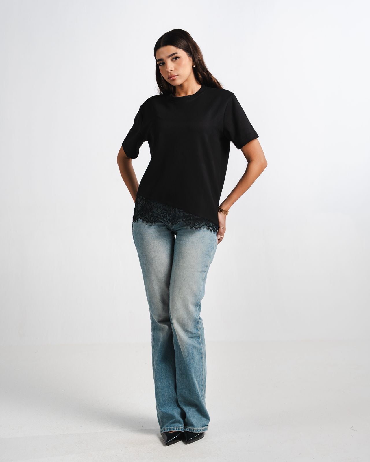 Black Lace Tee