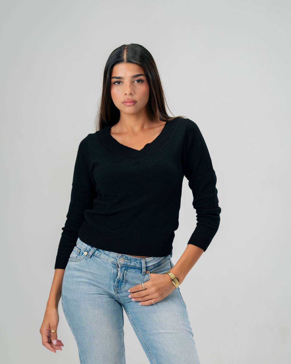 The Ballet Knit Sweater Black