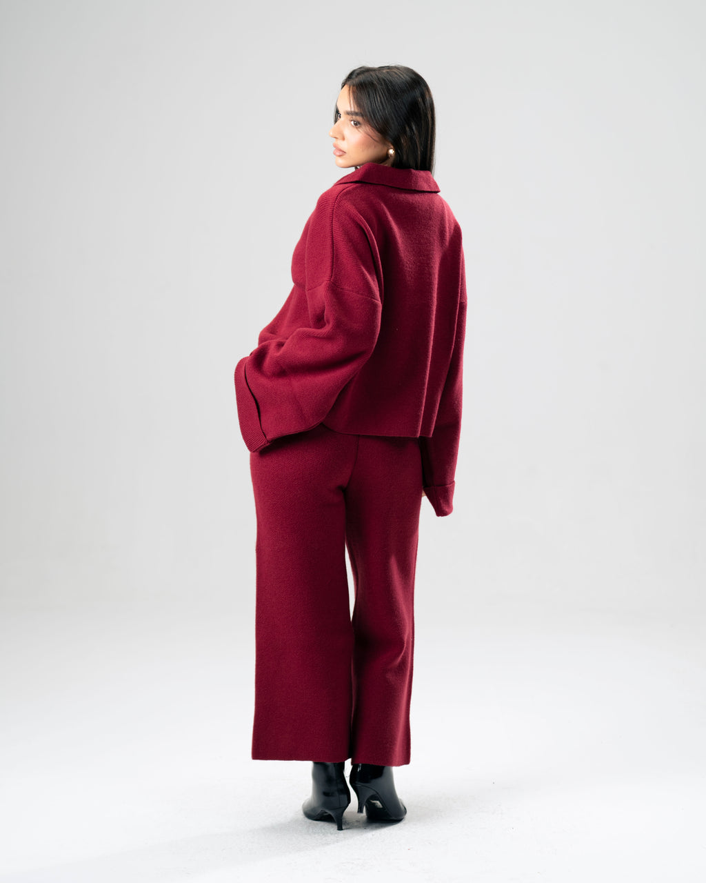 Knit Set Burgundy