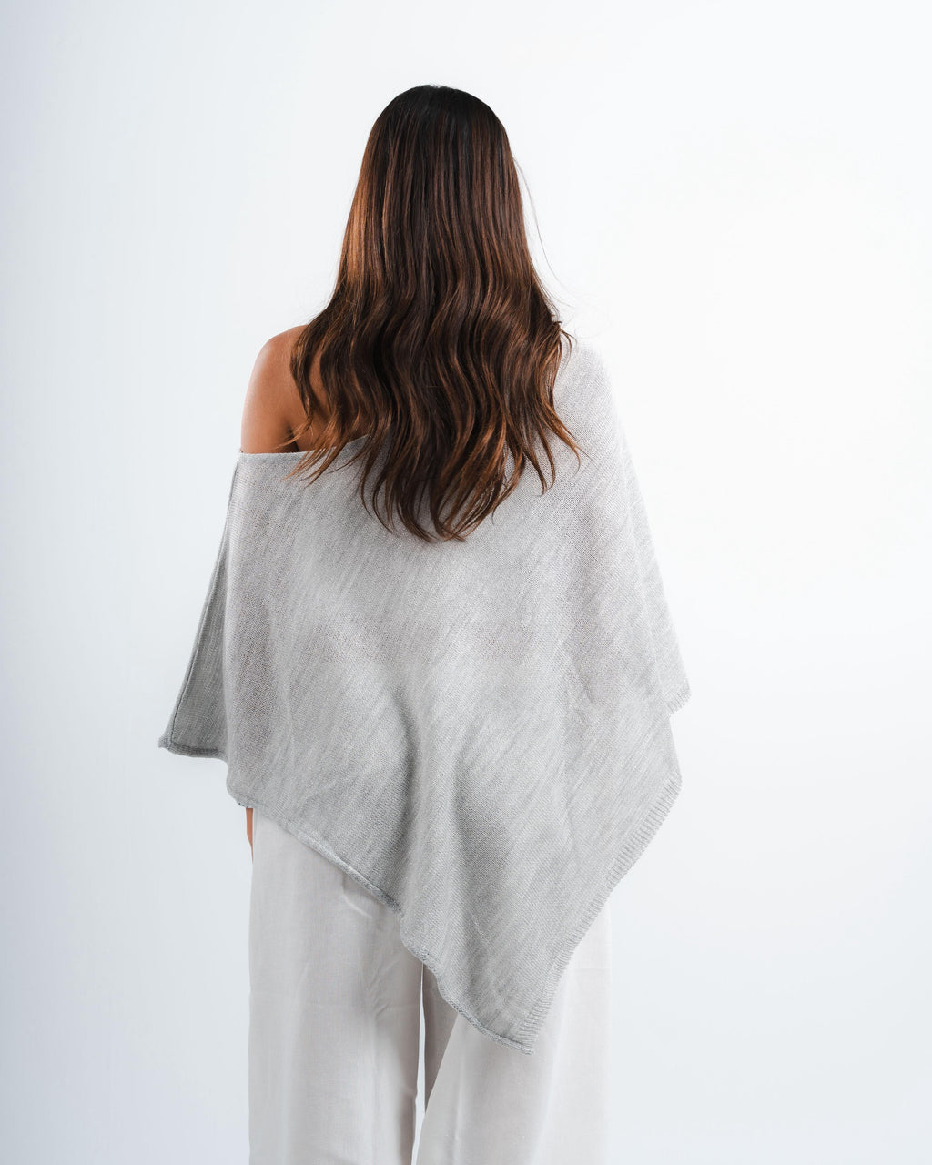 Silver Shimmer Poncho
