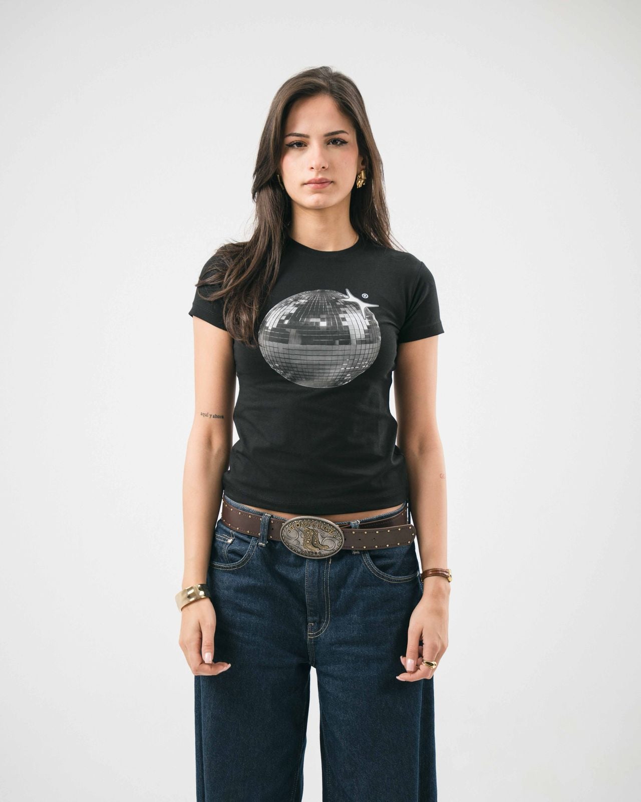 Mirror Ball Baby Tee