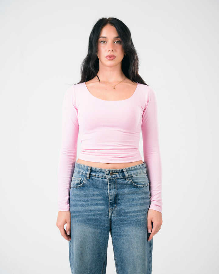 Square Pink Top