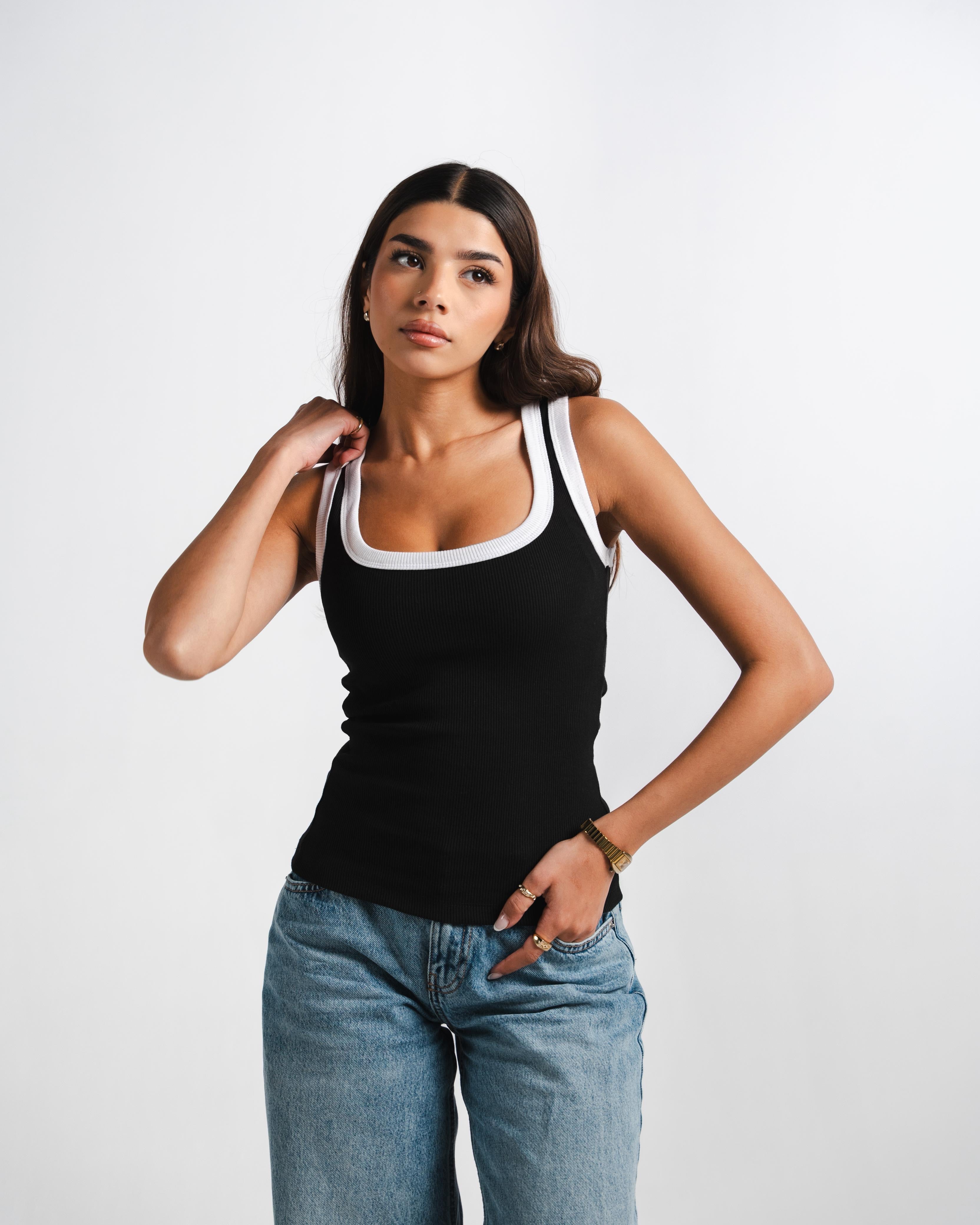 Black layer Tank Top