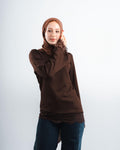 Brown Lace Tee Long Sleeve