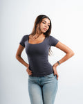 Dark grey Square Top