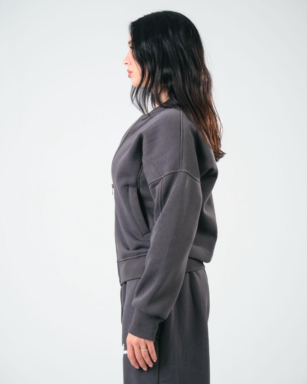 Dark grey Zip-Up Jacket