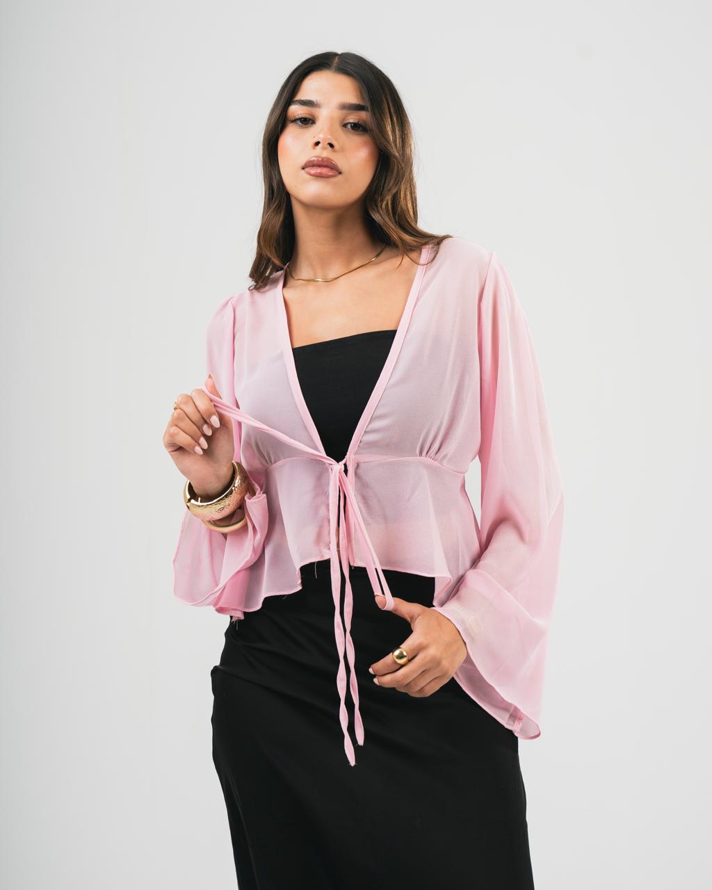 Pink Chiffon Coverup