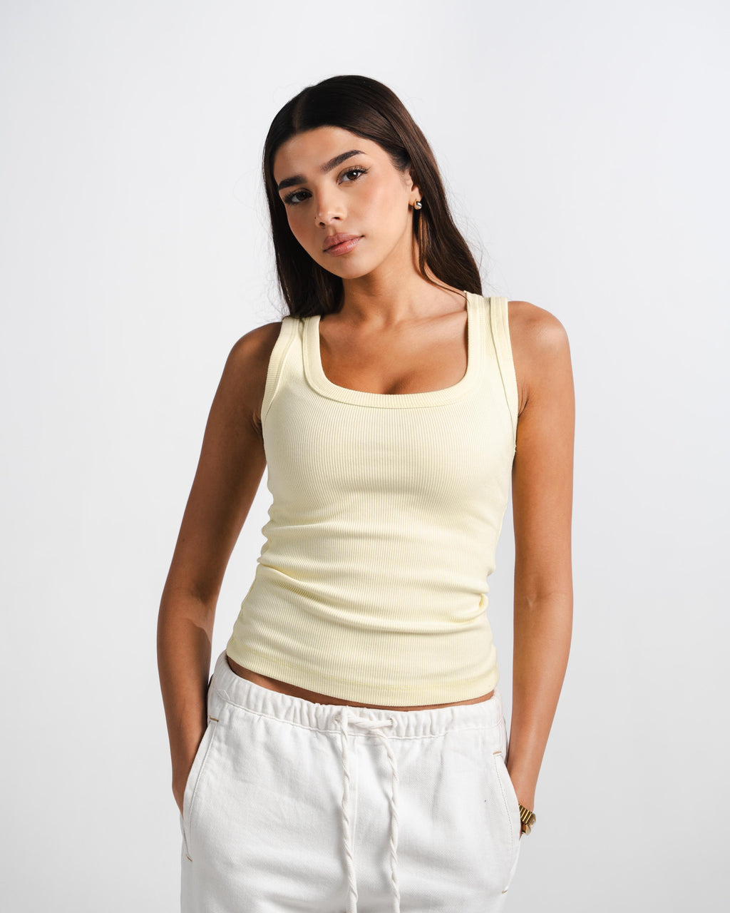 Butter Yellow Tank Top