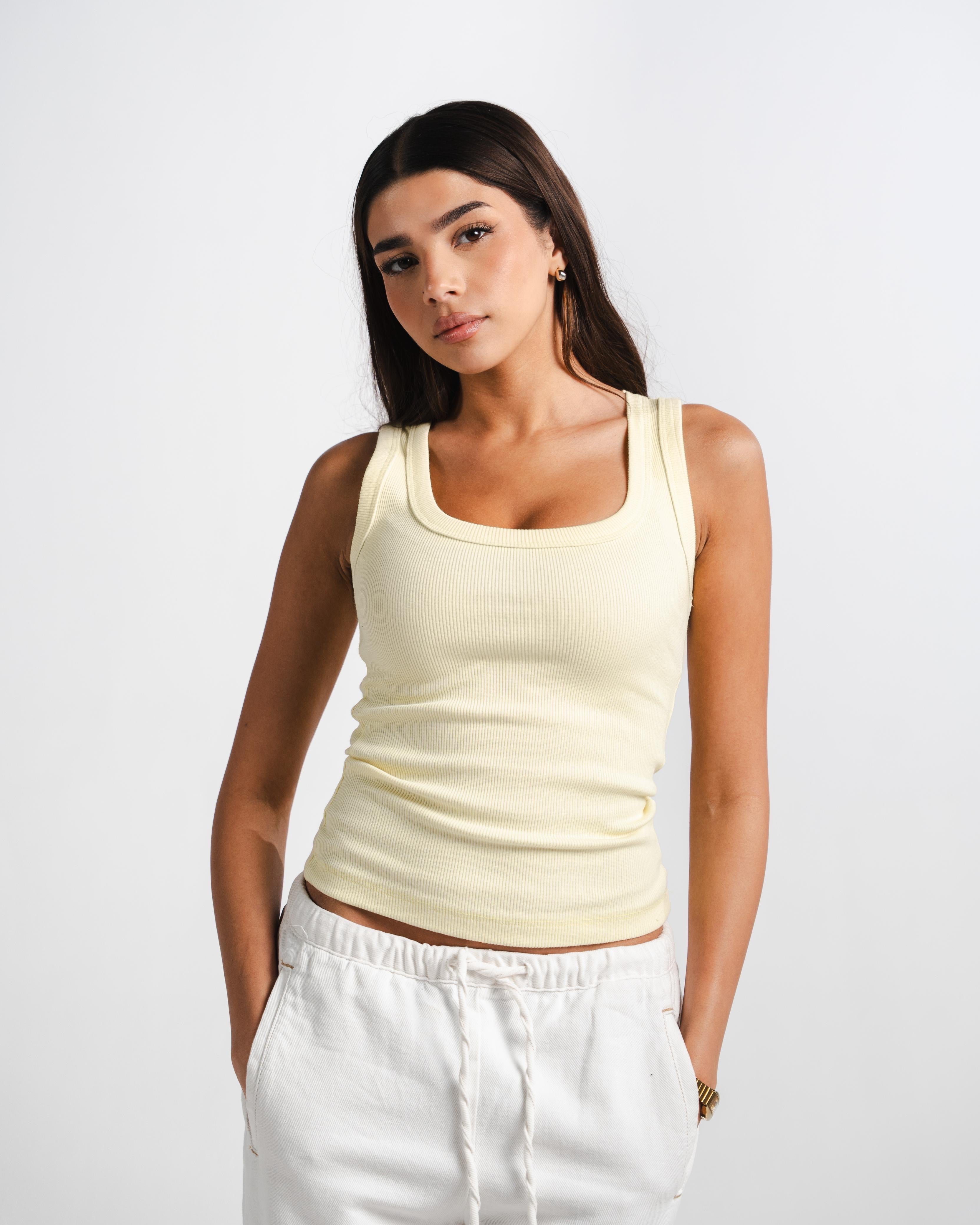 Butter Yellow Tank Top