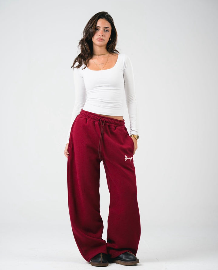 Burgundy“SWEATPANTS”