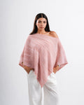 Peach Blush Shimmer Poncho
