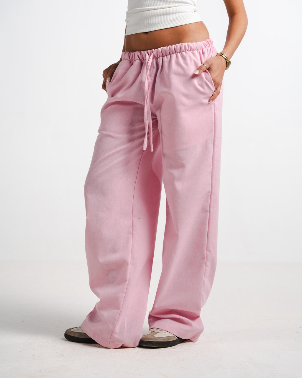 Pink Linen Pants