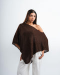 Brown Shimmer Poncho
