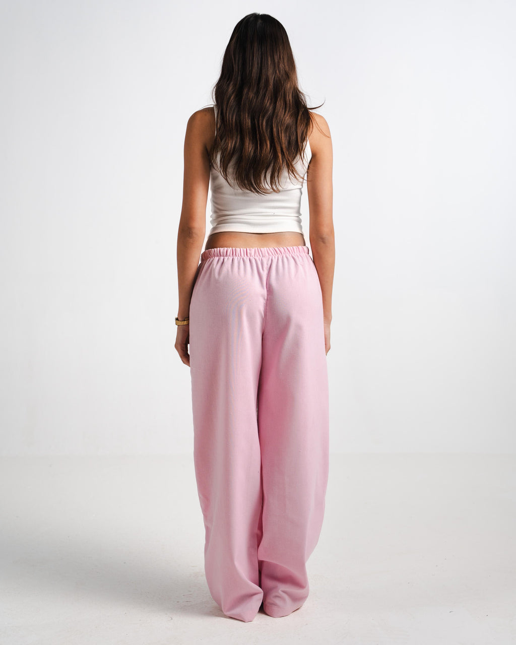 Pink Linen Pants