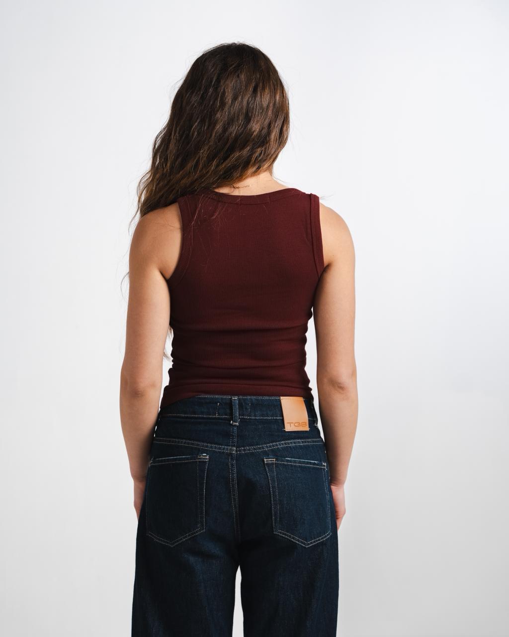 Burgundy Tank Top