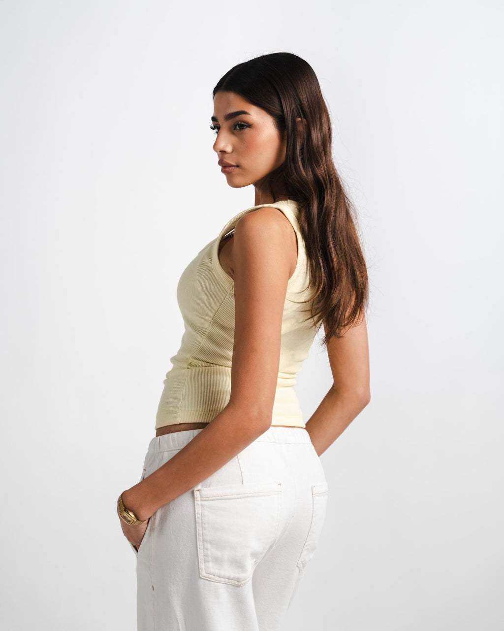 Butter Yellow Tank Top