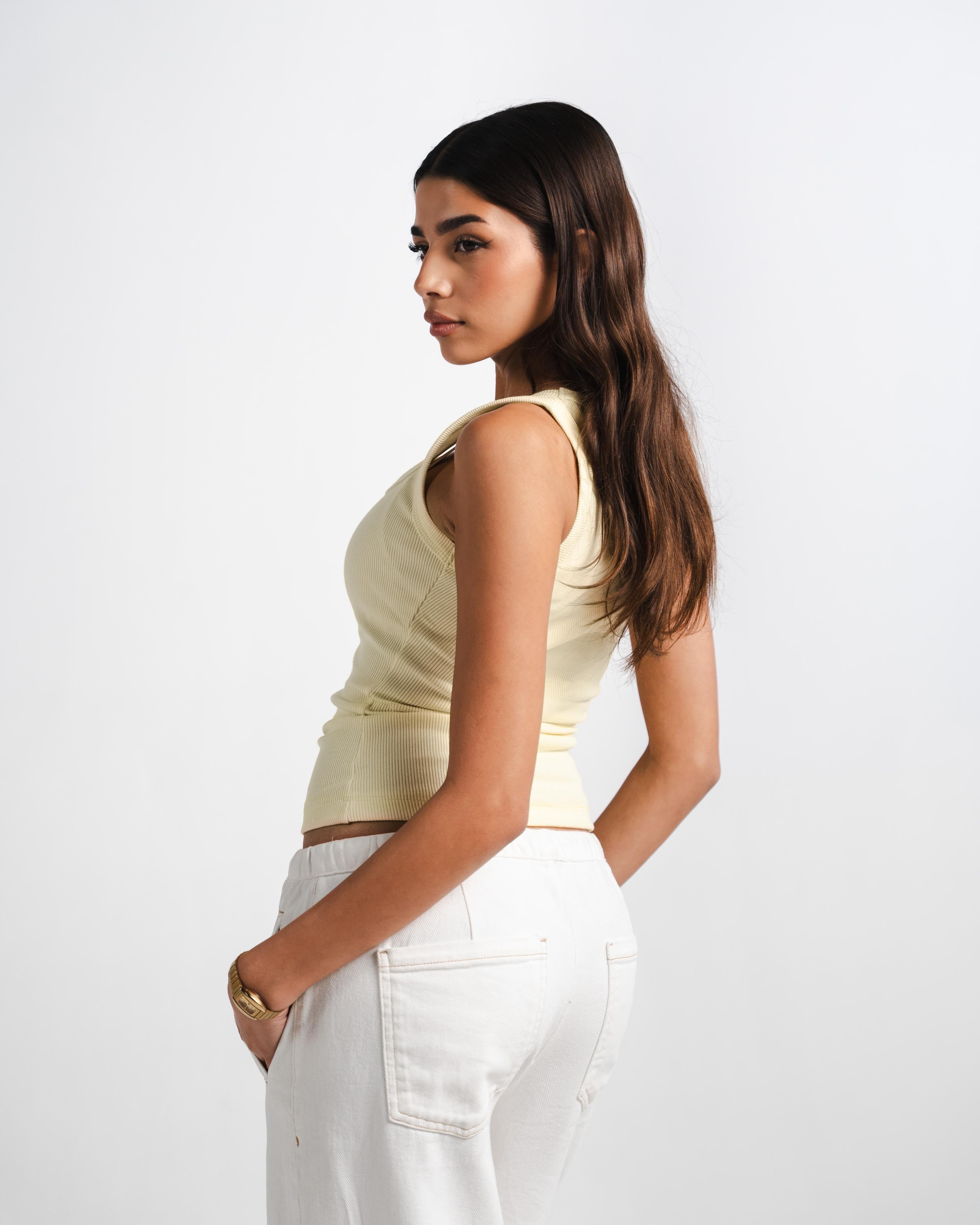 Butter Yellow Tank Top