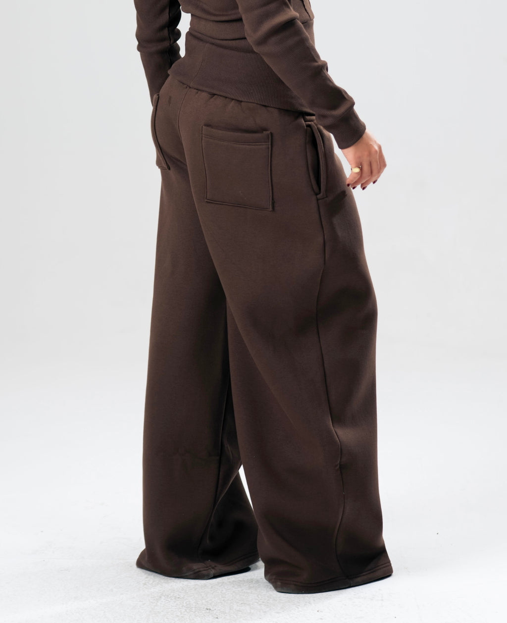 Brown Foldover Pants