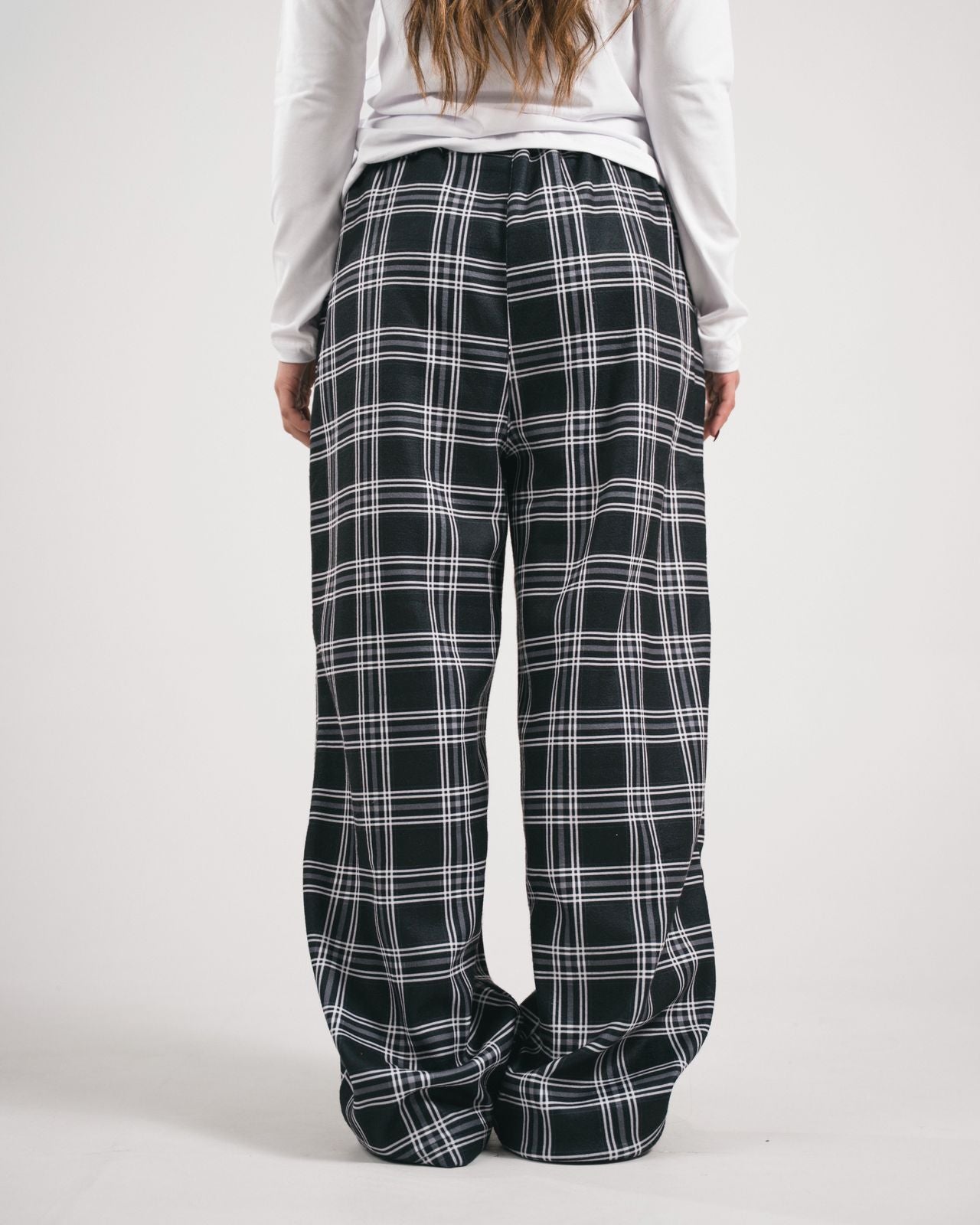 Mono Check Plaid Pijama Pants