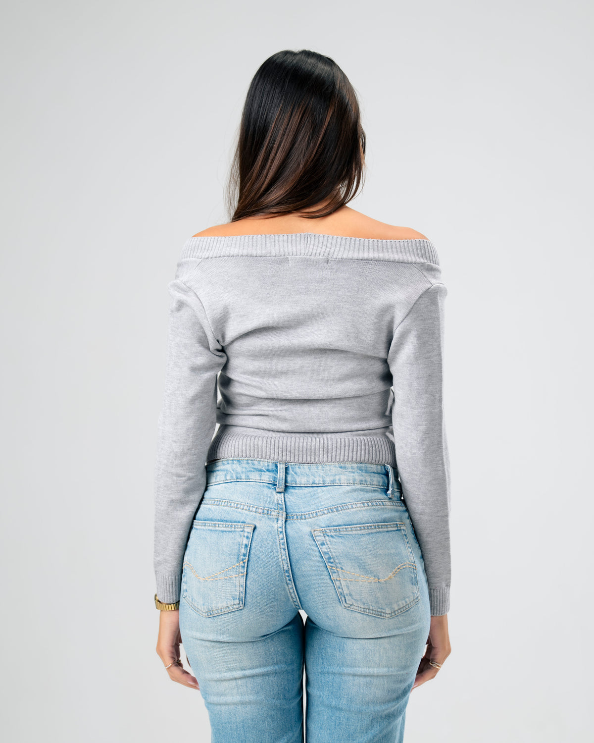 The ballet Knit Sweater Grey