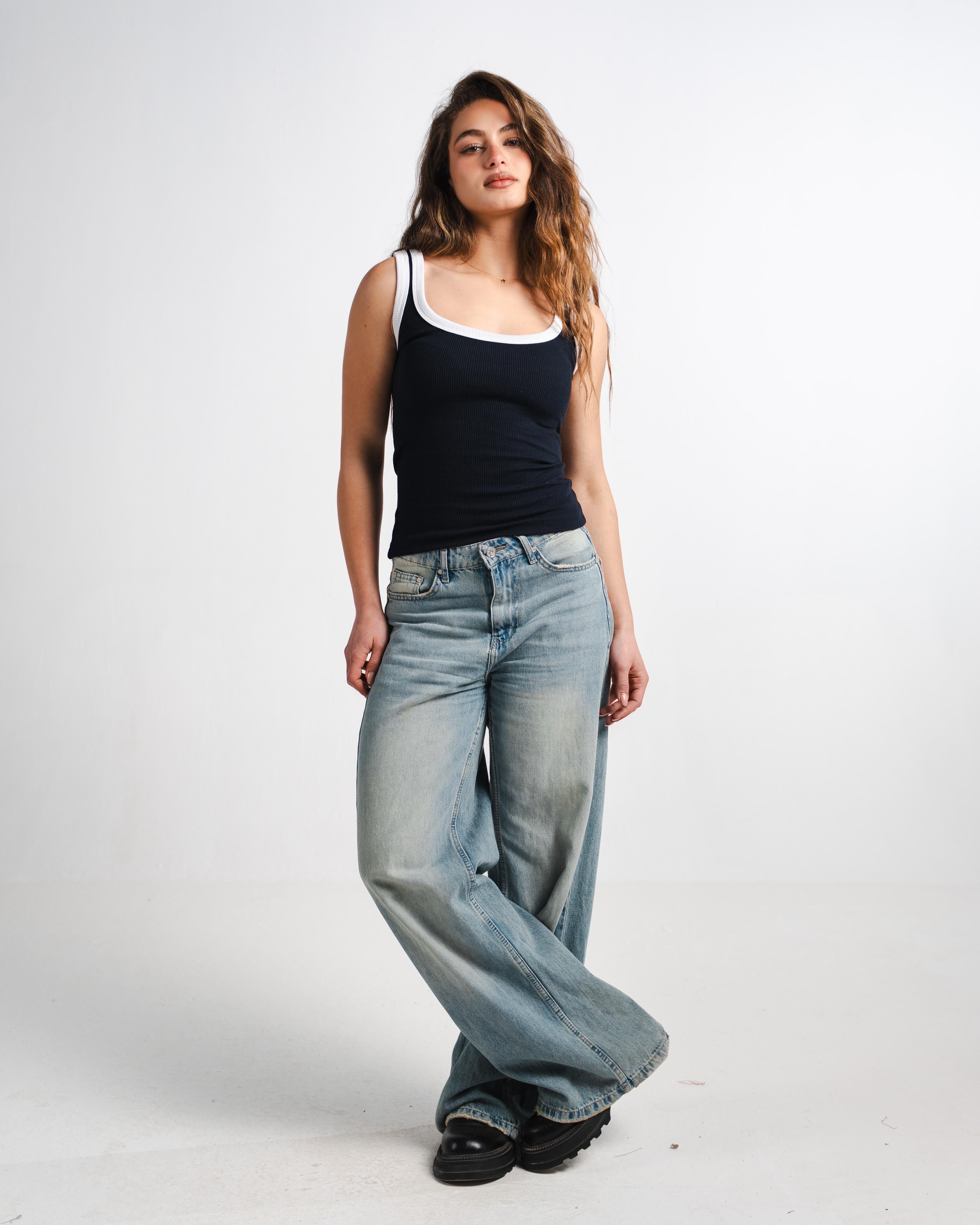 Navy layer Tank Top