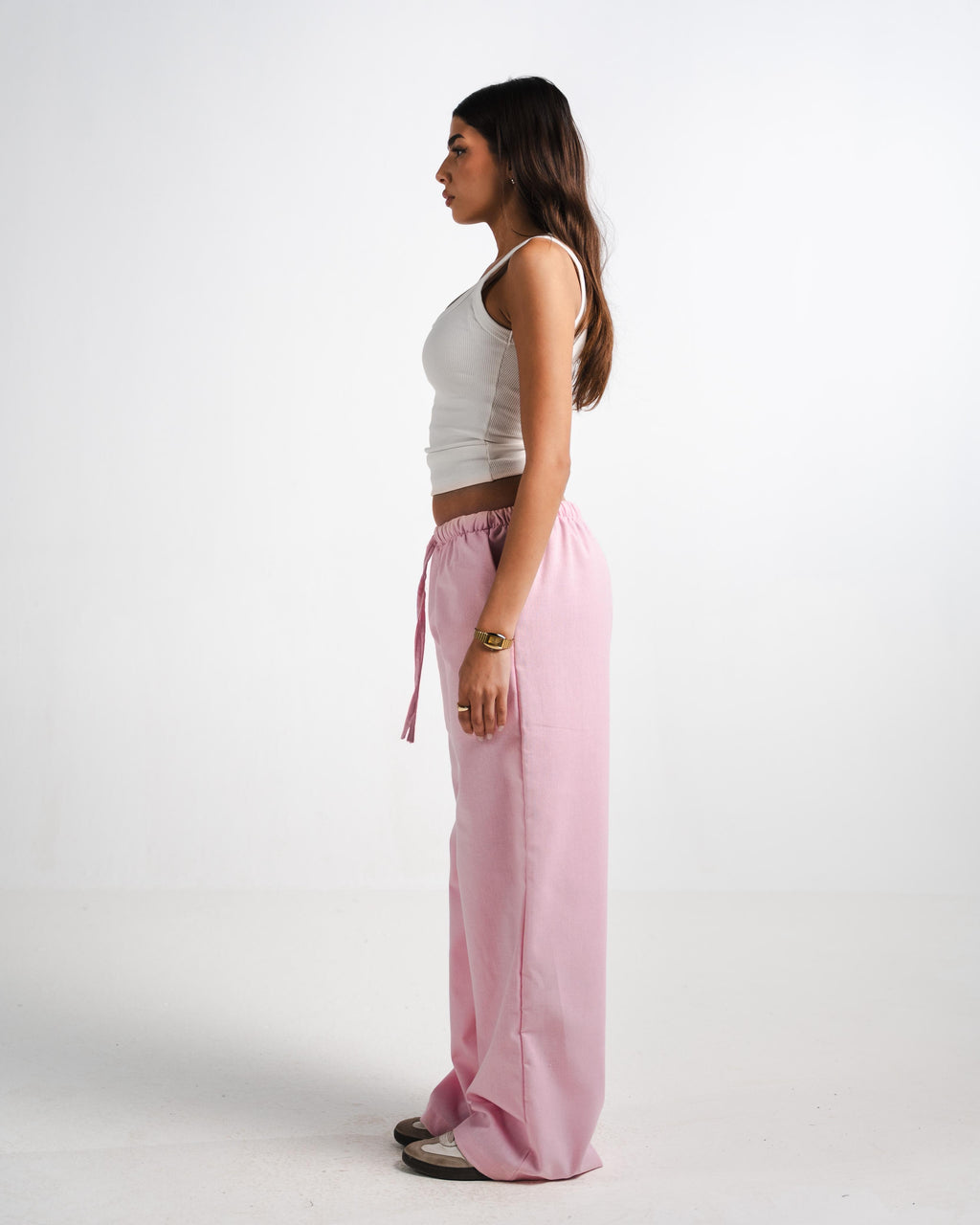 Pink Linen Pants