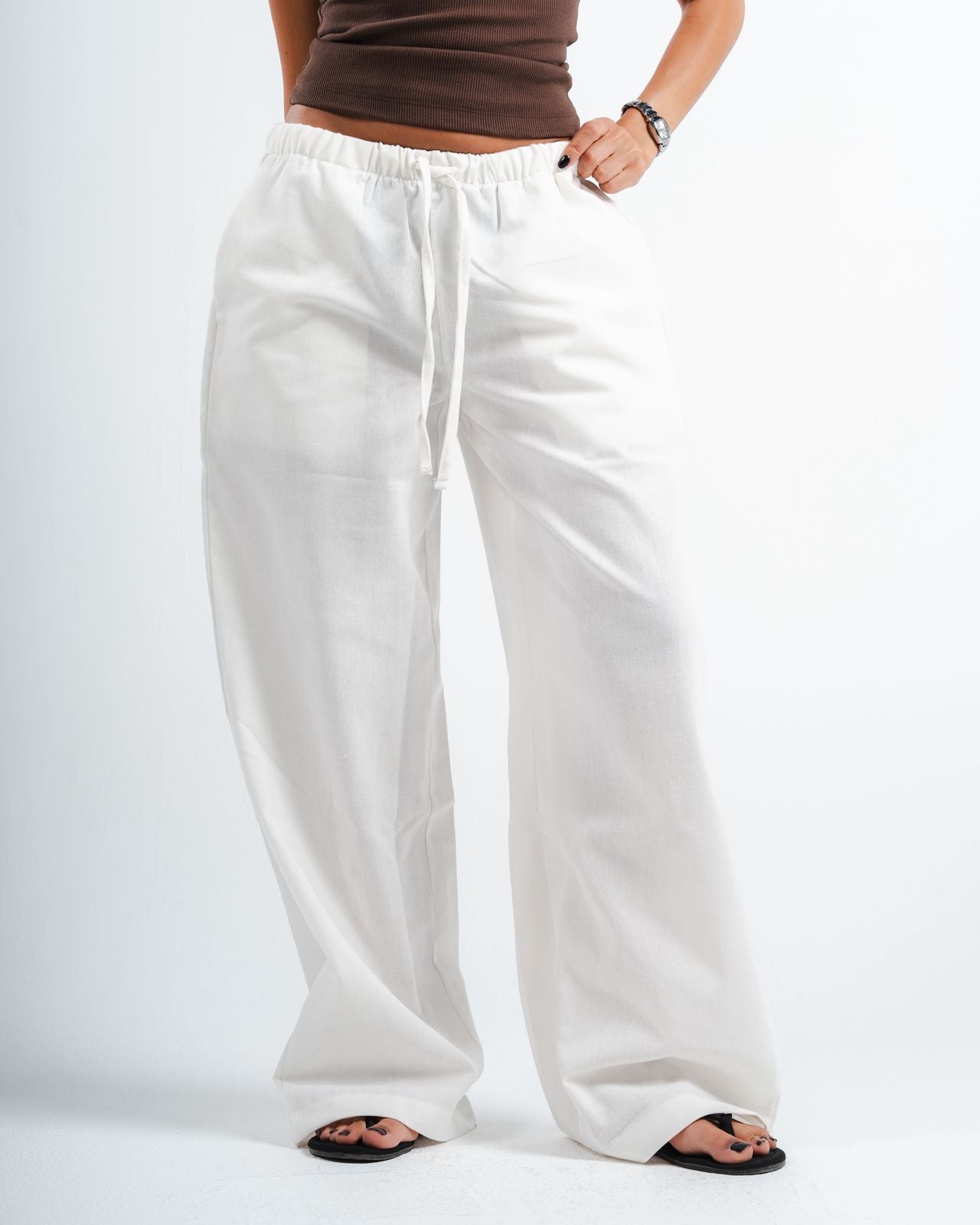 White Linen Pants