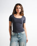 Dark grey Square Top