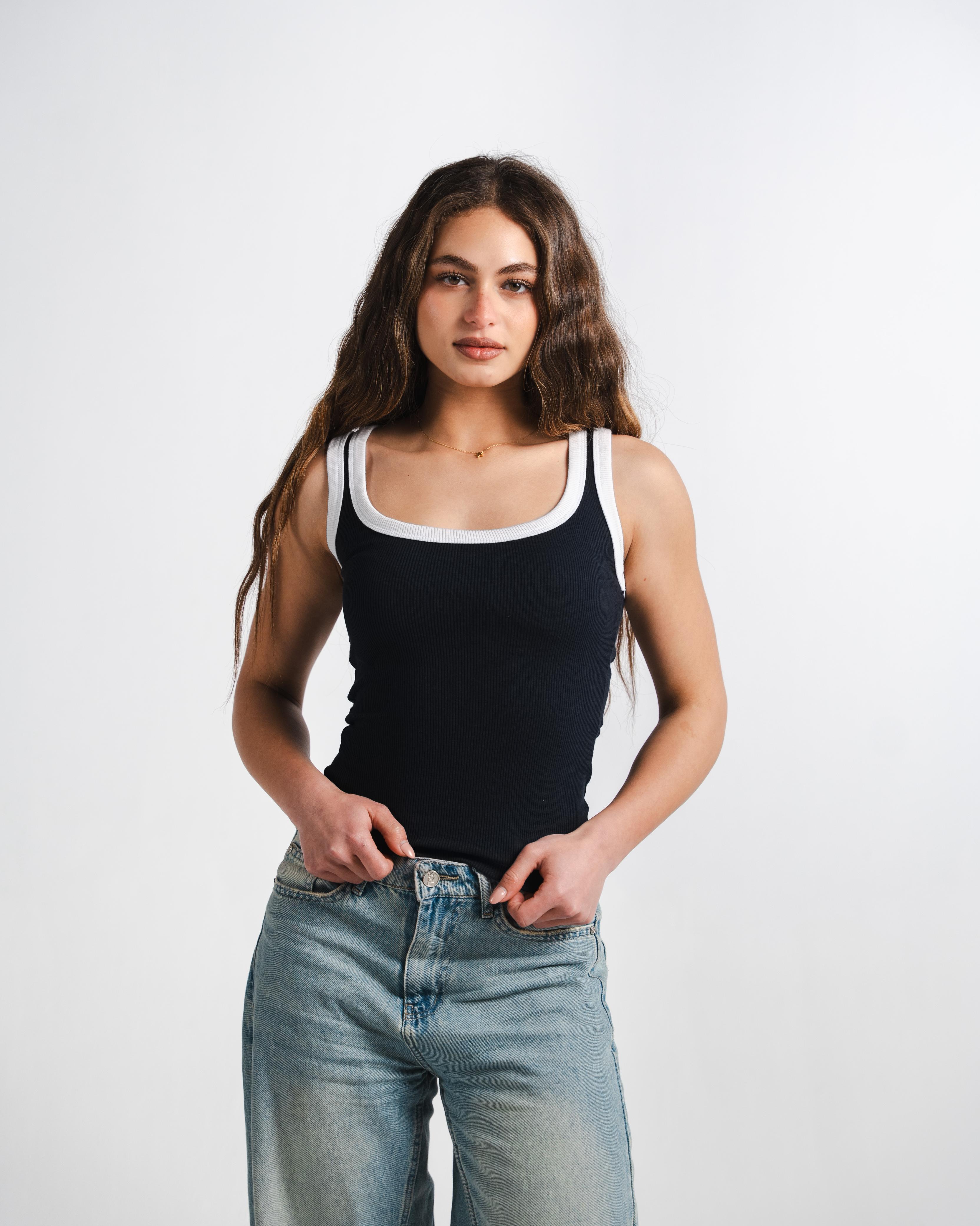 Navy layer Tank Top