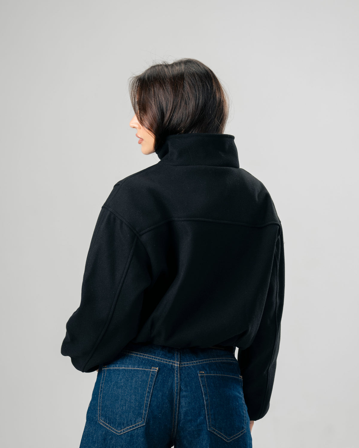 Cloud Zip Jacket In Black