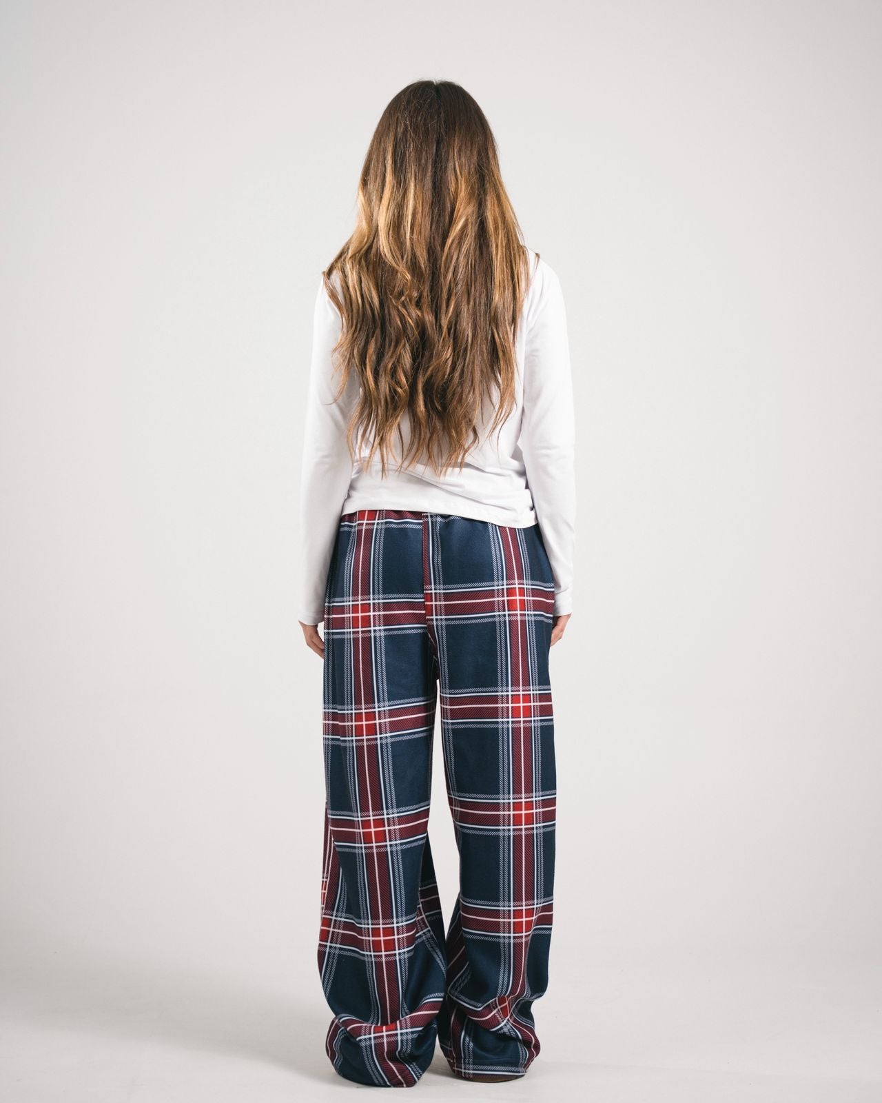 Berry Night Plaid Pijama Pants