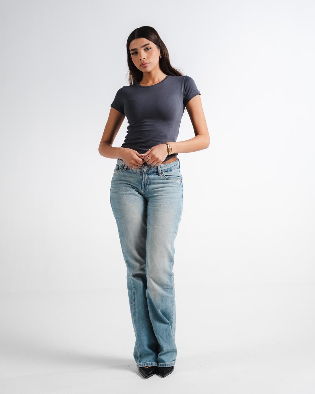Dark Grey Basic Top