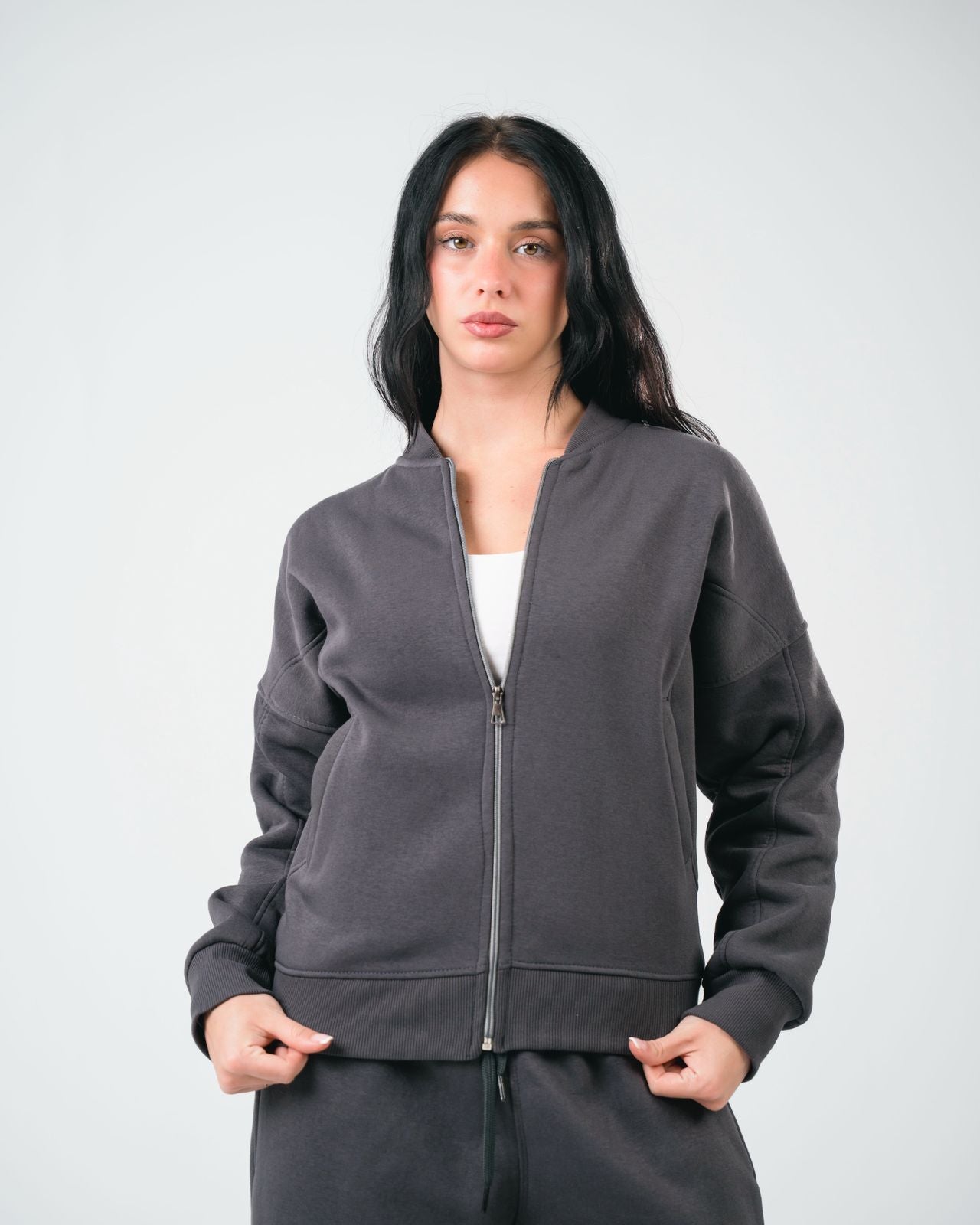 Dark grey Zip-Up Jacket