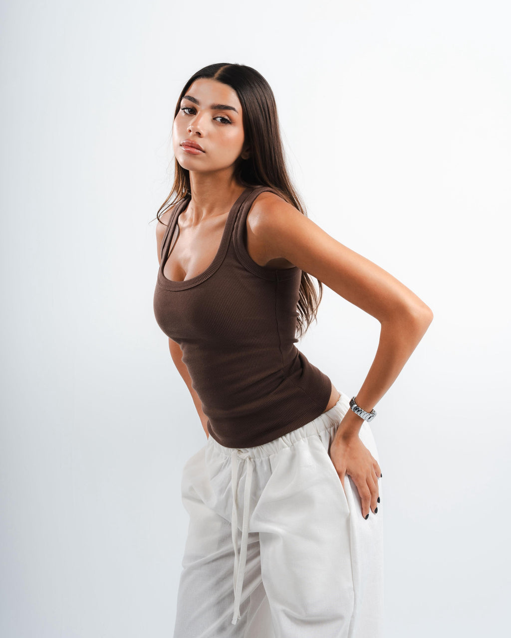 Brown Tank Top