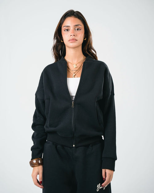 Black Zip-Up Jacket