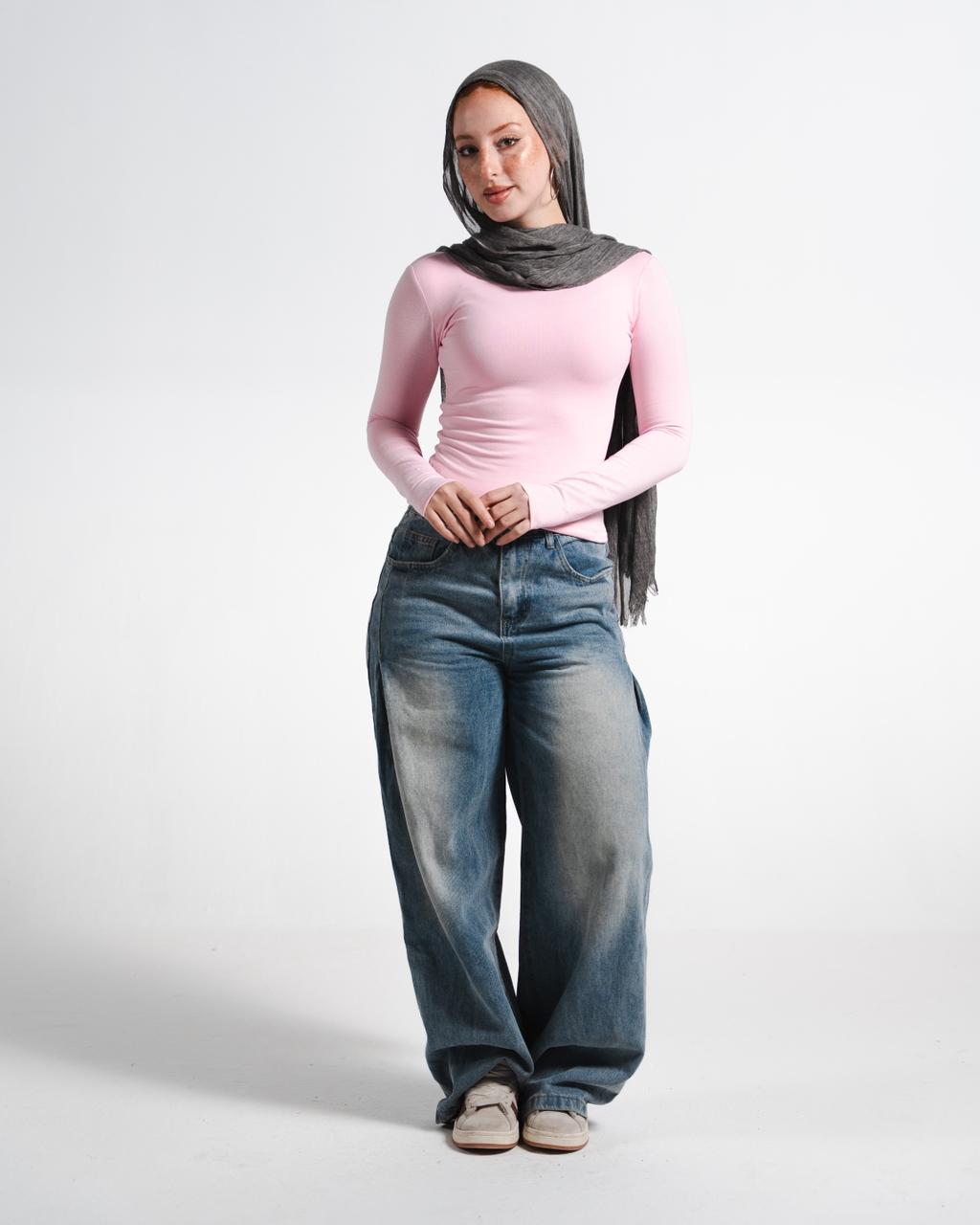 Pink Long Sleeve Top