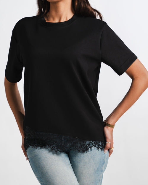 Black Lace Tee