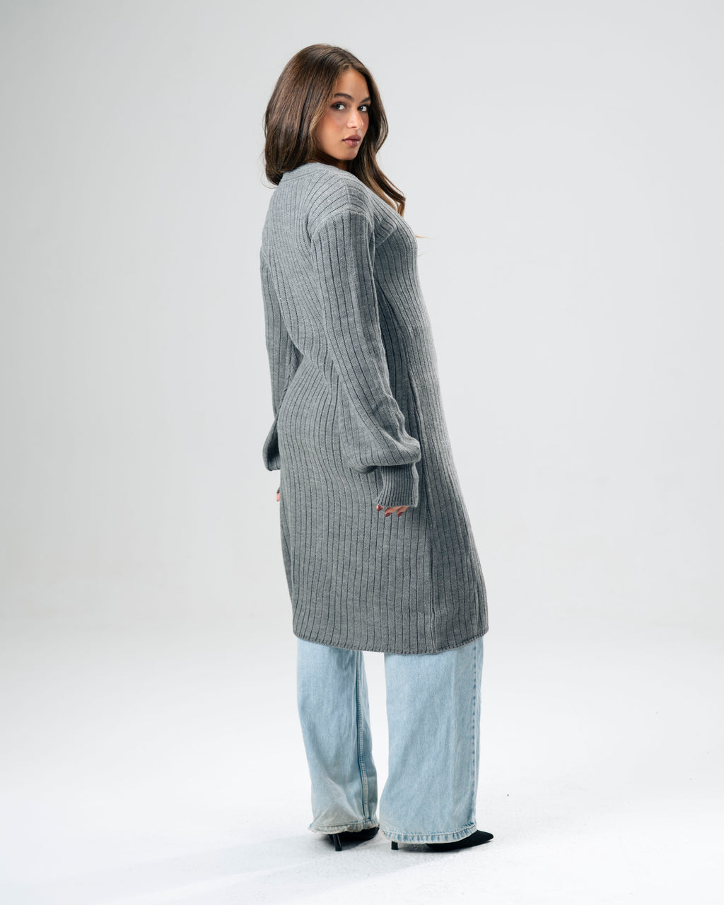 Grey Slow days Cardigan