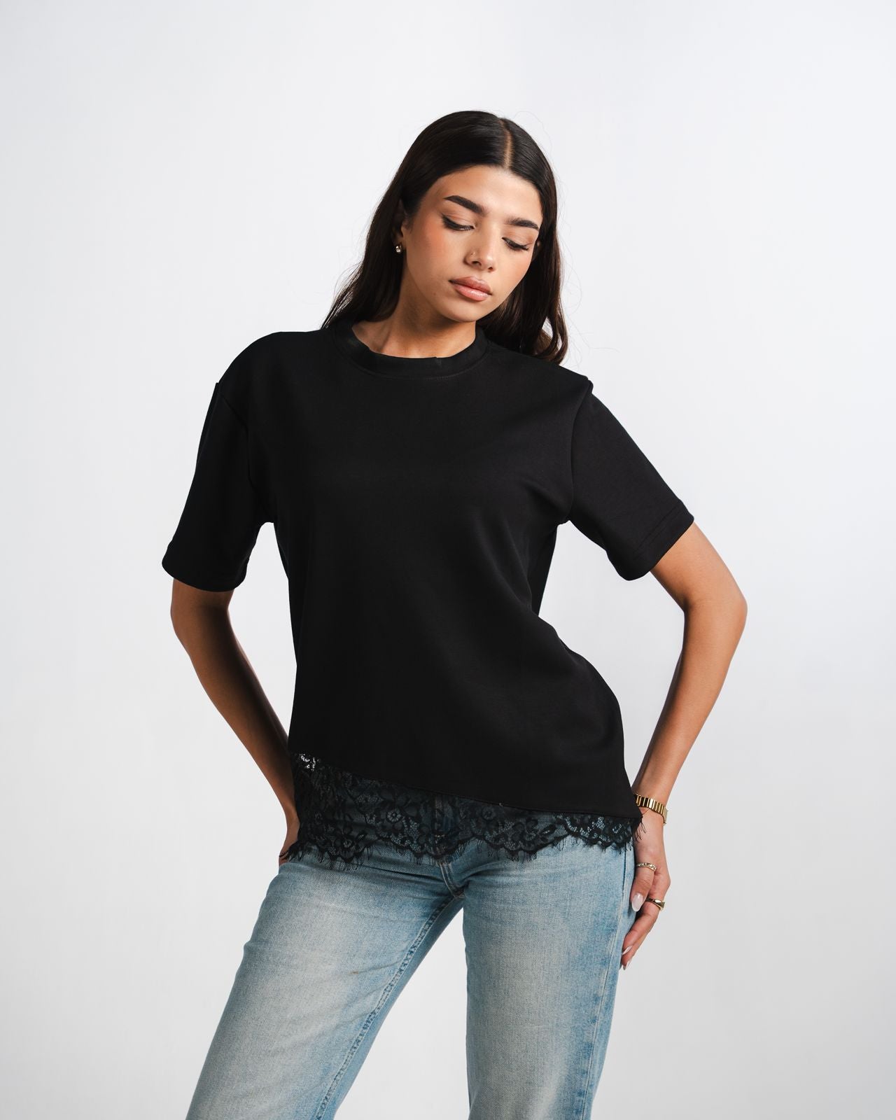 Black Lace Tee