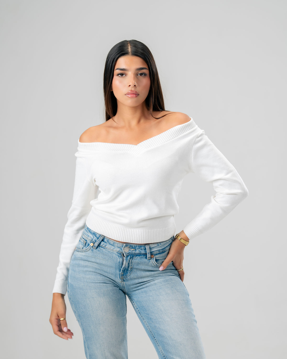 The Ballet knit Sweater White