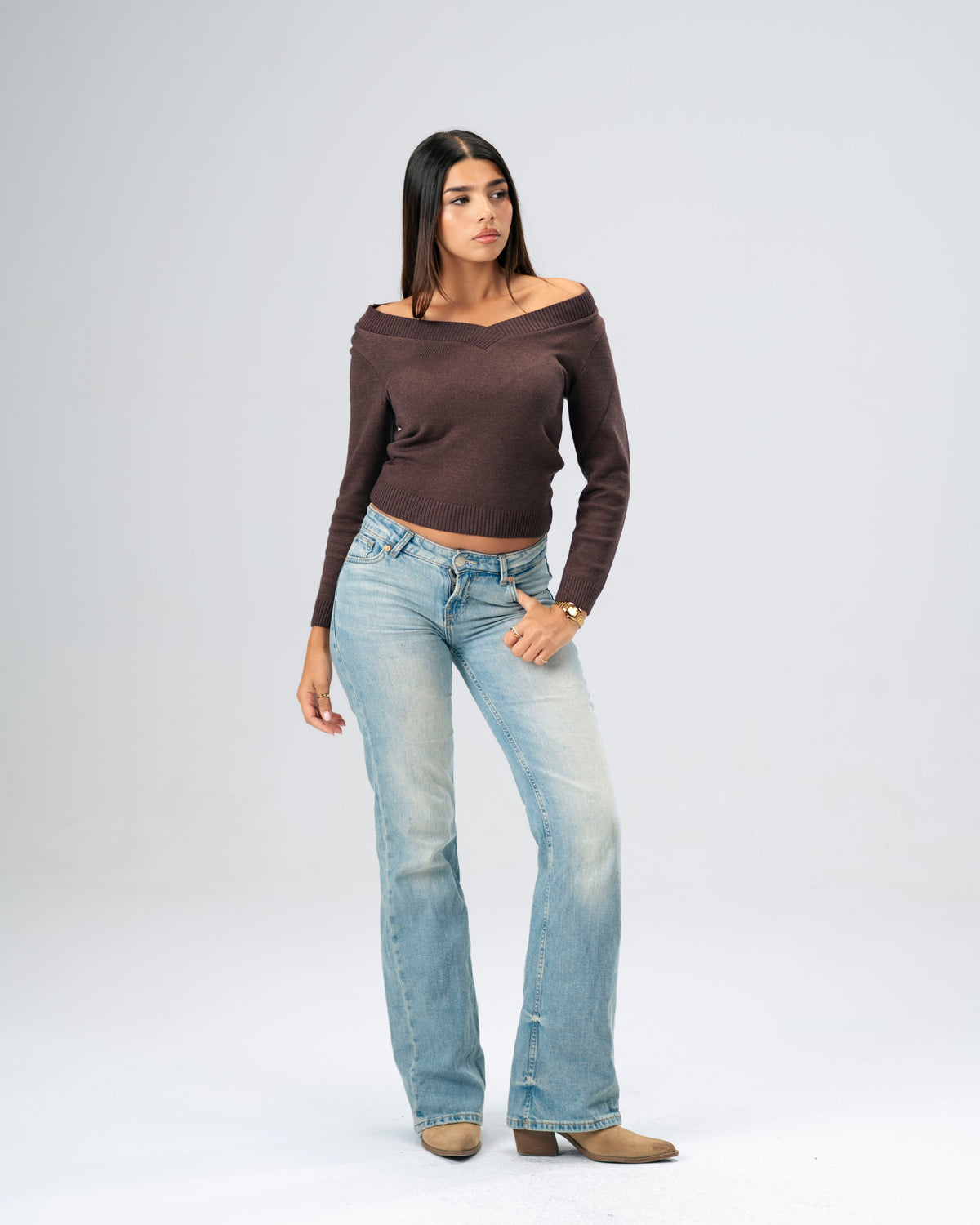 The Ballet Knit Sweater Brown