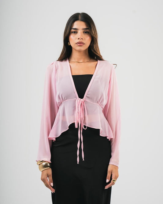 Pink Chiffon Coverup